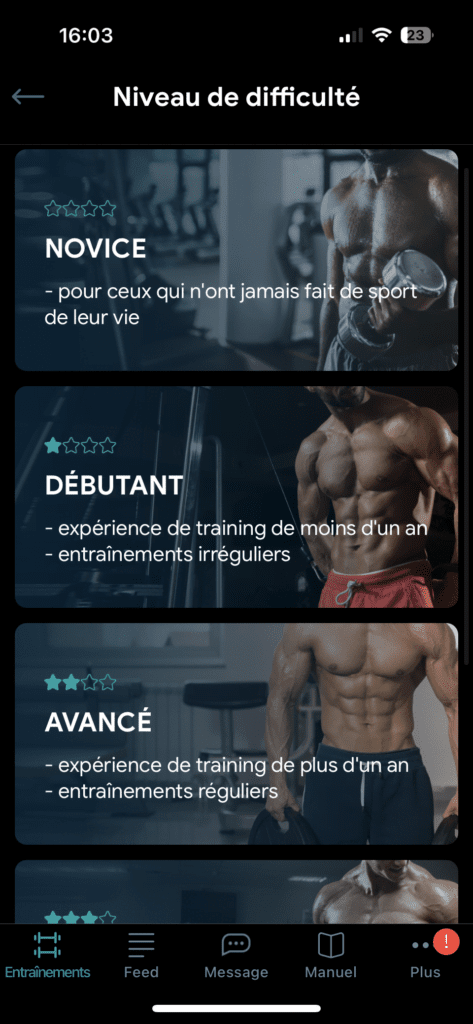 Meilleures appli muscu 10 IMG 3895 - Meilleures appli muscu - juillet 1, 2025 - Objectif Musculation - appli muscu,appli musculation,application musculation,meilleurs applications musculation